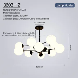 Nordic Chandelier Light Bulb thumbnail-2