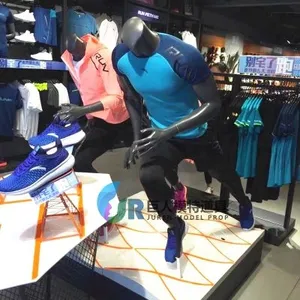 Window Display Sports Muscle Running Female Fiberglass Mannequin thumbnail-3
