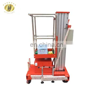 7LSJLI Shandong SevenLift Electric Manual Vertical Hydraulic Mobile Aluminum Ladder Work Platform Lift thumbnail-5