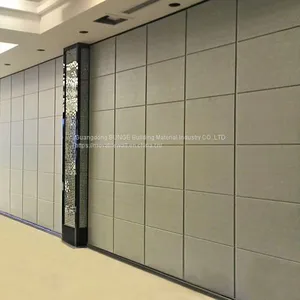 MDF Aluminum Mobile Wood Movable Operable Track Rollers Sliding Partition Walls thumbnail-3