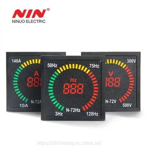 Box Shape 72mm*72mm AC 220V Digital Led Ammeter Indicator Light Ampere Meter thumbnail-3