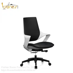 Ergonomic Leather Swivel Chair Office Chair for Office Use Leather Fabric Office Chair thumbnail-5