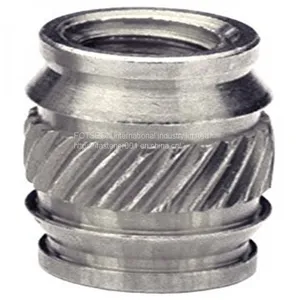ISC-256/440/632/832/032/0420 Brass Insert Nut Knukles Nuts Insertos Knurling Copper Rivnut Threaded Rivet Ecrou Cejilla Inserti PEM Standard thumbnail-1