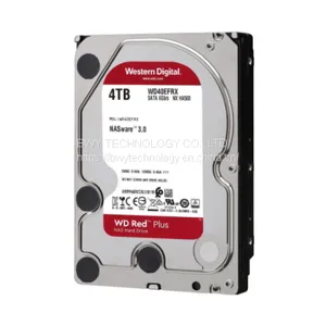 Western Digital 4TB WD Red Plus NAS Internal Hard Drive - 5400 RPM Class, SATA 6 Gb/s, CMR, 64 MB Cache, 3.5