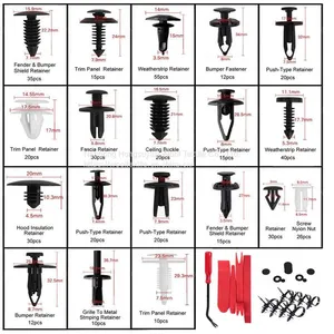 435Pcs Auto Parts Fixed Plastic( Nylon) Screw Set Includes Removal Tool thumbnail-1