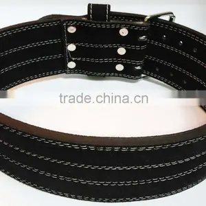 Professional Fitness Weightlifting Power Gym Belt Genuine Leather Belt 4" thumbnail-2