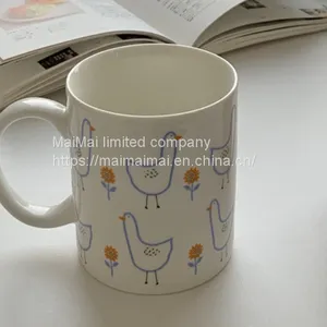 Korean Retro Lovely Ceramic Mug Girl Breakfast Lovers Cup thumbnail-2