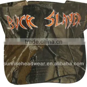 Custom Camo Sun Visor Cap thumbnail-1