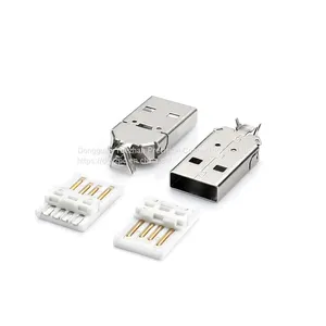 Cheaper USB2.0 A TYPE PLUG SOLDER(L17.5, Selective Gold 3U Solder thumbnail-1