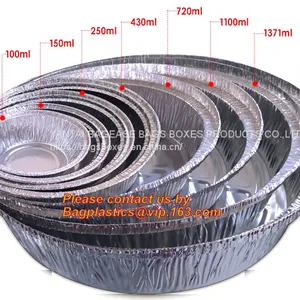 Aluminum Pans With Covers Disposable Food Containers Great For Baking, Cooking, Heating, Storing, Prepping Food thumbnail-1