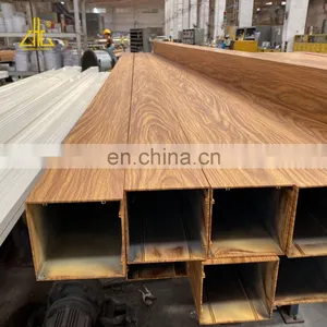 Wood Grain Aluminum Tube Profiles For Grape Trellis,Aluminum Powder Coating Tube Extrusion For Out Door Using thumbnail-4