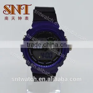 Hot Sale Plastic Case PU Band Ana-digital Watch thumbnail-1