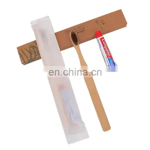 Hotel Bamboo Toothbrush Suite Bamboo Comb Kraft Paper thumbnail-2