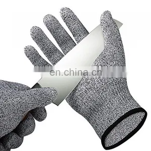 13G HPPE Anti Cut Safety Kitchen CE Food Garden Anti Cut Resistant Level 5 Working Gloves for Carpenter Meat thumbnail-3