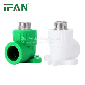 IFAN Hot Sale PPR Pipe Fitting Plastic PPR Male Thread Green Elbow thumbnail-4