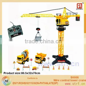 Wire Control 8 Channel Tower Crane Toy for Kids thumbnail-1