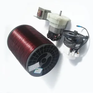 SWG 6-32 IEC-60317 Enameled Aluminum Flat Wire Insulation Coating Fan Motor Winding Magnet Wire Electrical Wires With Shape thumbnail-1