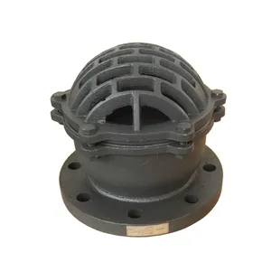 DN250 Cast Iron Ductile Iron Foot Valve Flanged Noise Elimination Pn10/16 Lift Check Valve for Pump Suction Pipe System thumbnail-2