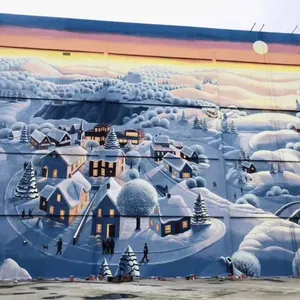 Chaohu High - Altitude External Wall Painting and Graffiti Company - Painting Renovation and Wall Painting for Power Plant Cooling Towers, Chimneys and Factories thumbnail-3