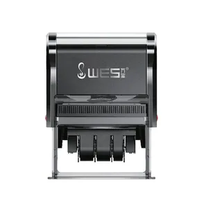 24x41mm Square Self-Inking Date Stamp Adjustable Calendar Custom Text Plastic Material for Office Records Daily Documentation thumbnail-4