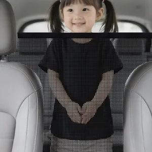 Car Pet Divider Adjustable 30-55 Inch Width Mesh Size 1.5 Inch Powder Coated Finish Black thumbnail-3