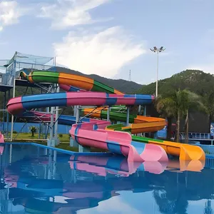 Water Park Equipment Manufacturer, Large Slides, Open Slides, Body Slides, Fiberglass thumbnail-3