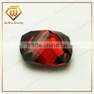 Glaring Gems Garnet Cushion Cut Cubic Zirconia For Gemstone Jewelry thumbnail-3