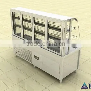 APEX Restaurant Air Cooled Showcase Hot Pot Chafing Dish Refrigerated Order Dishes Display Cabinet thumbnail-3