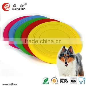 2014 Newest Design High Quality Portable Cheap Frisbees Silicone for Pet Dog thumbnail-1