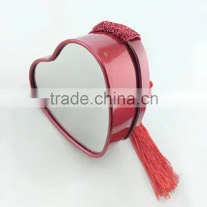 Red Small Metal Gift Tin Box,pretty Heart Shape Tin Box thumbnail-4