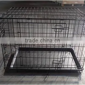 Five Sizes Easy to Clean Outdoor Iron Wire Folding Suitcase Pet Dog Cat Cage Kennel thumbnail-1