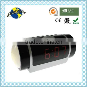 Night Light LED Display AM FM Analogue Alarm Clock Radio thumbnail-1