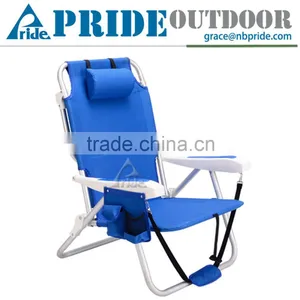 Outdoor Beach Folding Lounge Chair Folding Portable Backpack Beach Chair Quality Choice thumbnail-1
