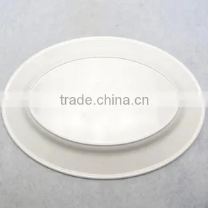 Wholesale High Quality 13.75" Retro Style Melamine Serving Oval Serving Plate thumbnail-2