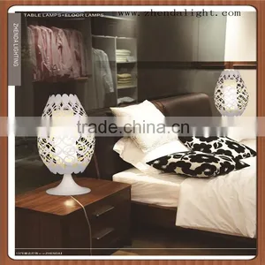 Hollow Out White Flower Lampshade Hotel Table Lamp& Bedside Decoration Lamp thumbnail-1
