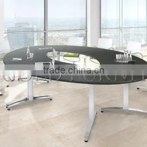 New Fashion Oval Shape Round Wooden Office Conference Table(SZ-MT119-1) thumbnail-1