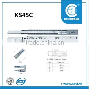 Hot Sale 45mm Full Extension Ball Bearing Drawer Slide thumbnail-4