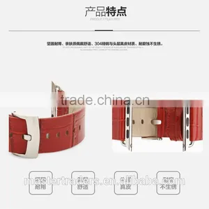 Original TOTU Bamboo Joint Pattern Genuine Leather Watch Band Wrist Strap For 42MM Apple Watch MT-3785 thumbnail-1