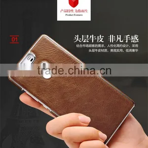 Orignal Icarer Gold Series Real Leather Back Cover for Huawei P9 Anti Shock Luxury Genuine Leather Case MT-5766 thumbnail-3