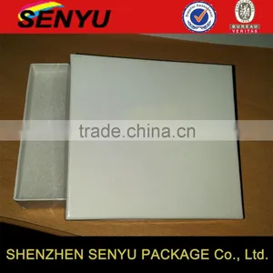 Custom Made White Rigid Cardboard Hat Box thumbnail-1