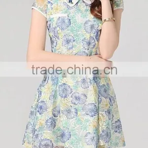 Ladies Chiffon Printed Fashion Model Dresses thumbnail-1