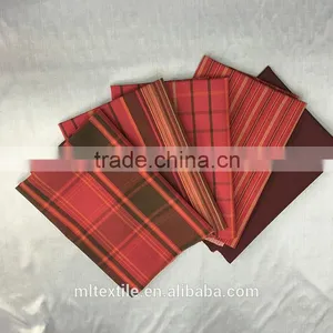 Red Cotton Linen Sofa Fabric/ Stripe Fabric thumbnail-1