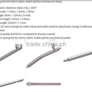 Size 16 18 20 22 24mm High Quality Stainless Steel Watch Spring Bar Wholesale thumbnail-5
