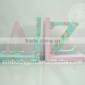 A&Z Letters Shaped Wooden MDF Bookends for Children/kids thumbnail-1
