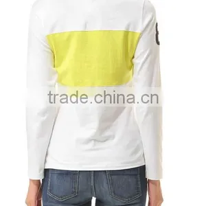 High Quality Logo Embroidered Long Sleeve Women Polo Shirt thumbnail-2