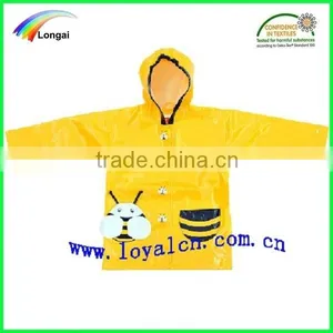 Children Waterproof Yellow Clear Plastic Jacket thumbnail-1