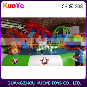 Kids Inflatable Aqua Park With Swimming Pool,inflatable Water Amusement Park Equipment Giant, SeaWorld Inflatable Park Sale thumbnail-2