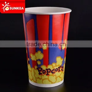 130oz Paper Popcorn Bucket for Movie Theatre thumbnail-3