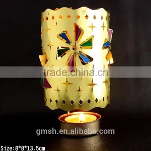 Hot Sale Decorative Flower Metal Candle Holder for Festival thumbnail-2