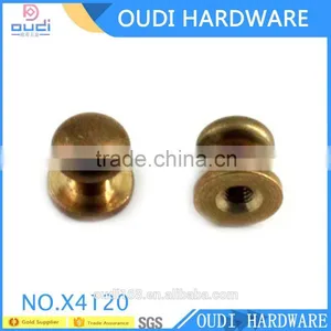 High Quality Antique Brass Ponted Studs With Screws Metal Nipple Nail thumbnail-2